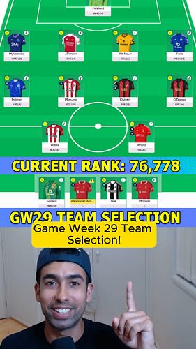 My team selection for FPL GW29, including my captaincy decision!
Like and Subscribe if you enjoy the video: https://www.youtu...