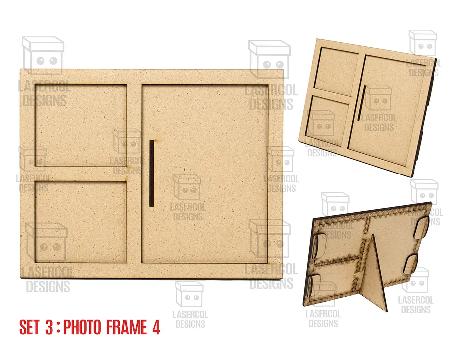 Photo Frames Set 3 (5 Styles) - Laser Cut Files product image (5)