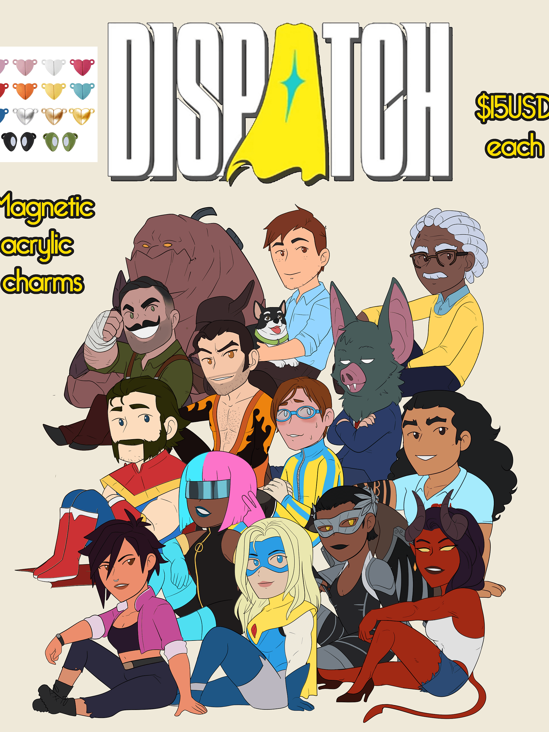 Dispatch Magnetic Charms (MADE TO ORDER) product image (1)