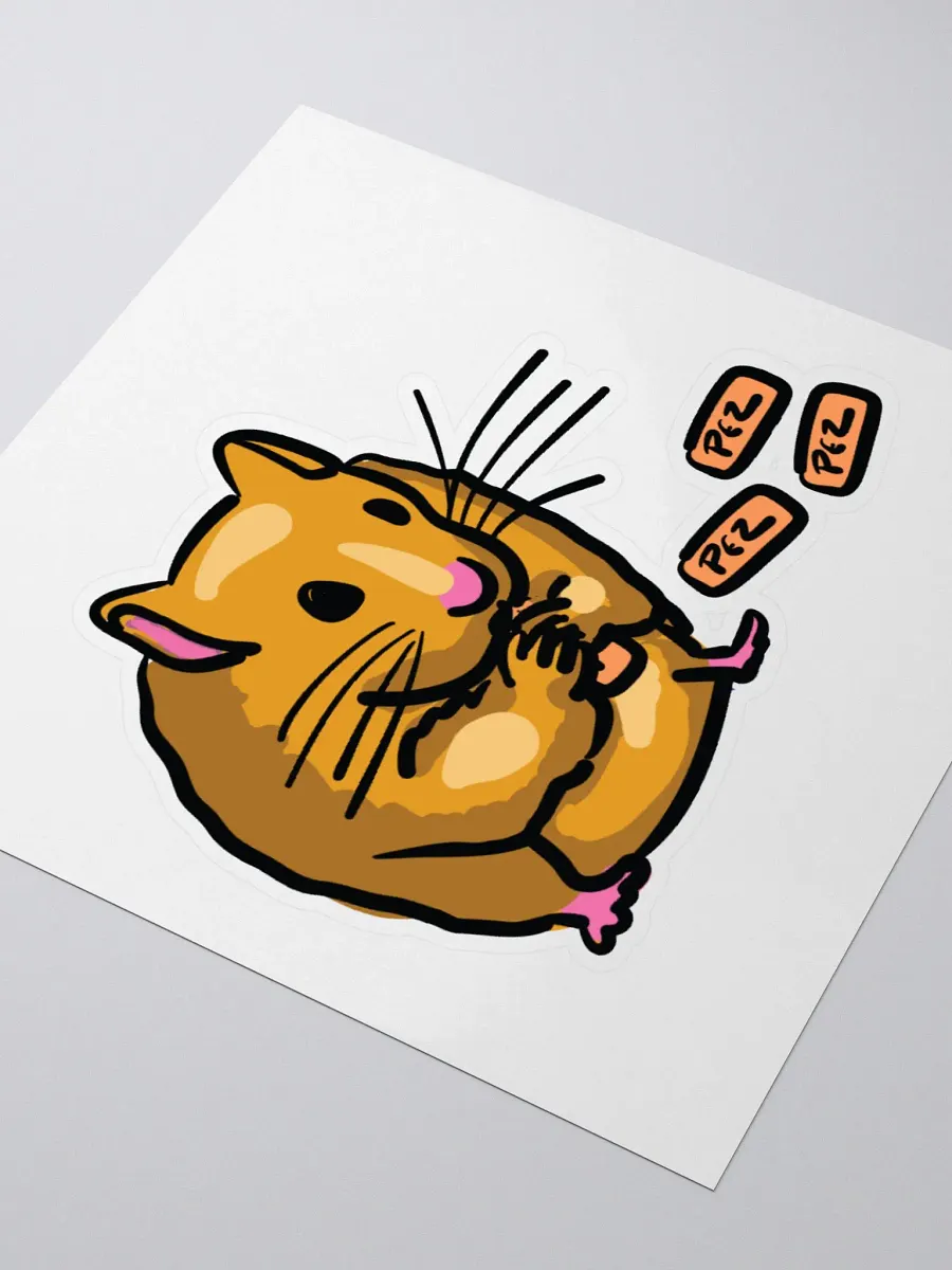 Chubby Hamster Kiss Cut Stickers product image (3)