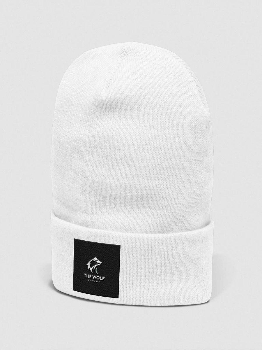 Wolf Logo White Beanie product image (2)