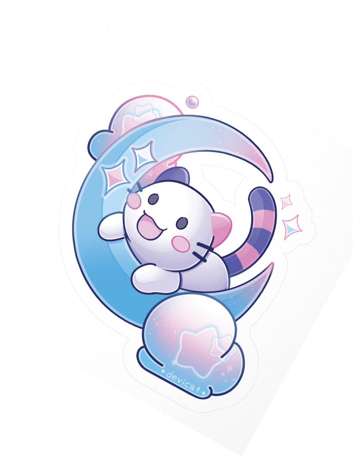 Sticker • CandiCat on the Moon • 2025 product image (6)