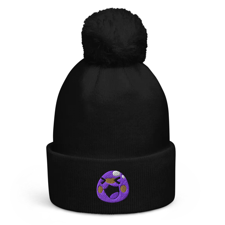 Slimeme Laugh pompom Purple 3D puff embriod product image (1)