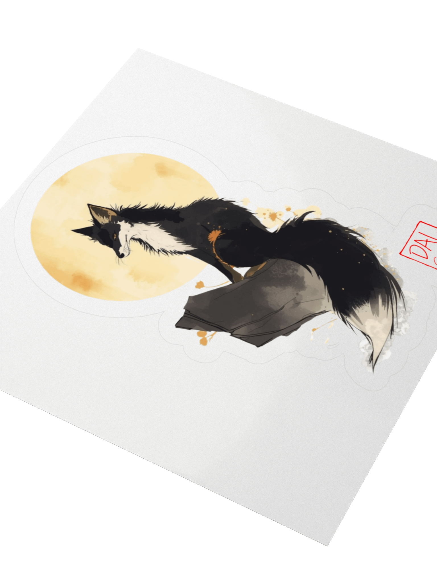 Moonlit Fox Kiss Cut Stickers product image (2)