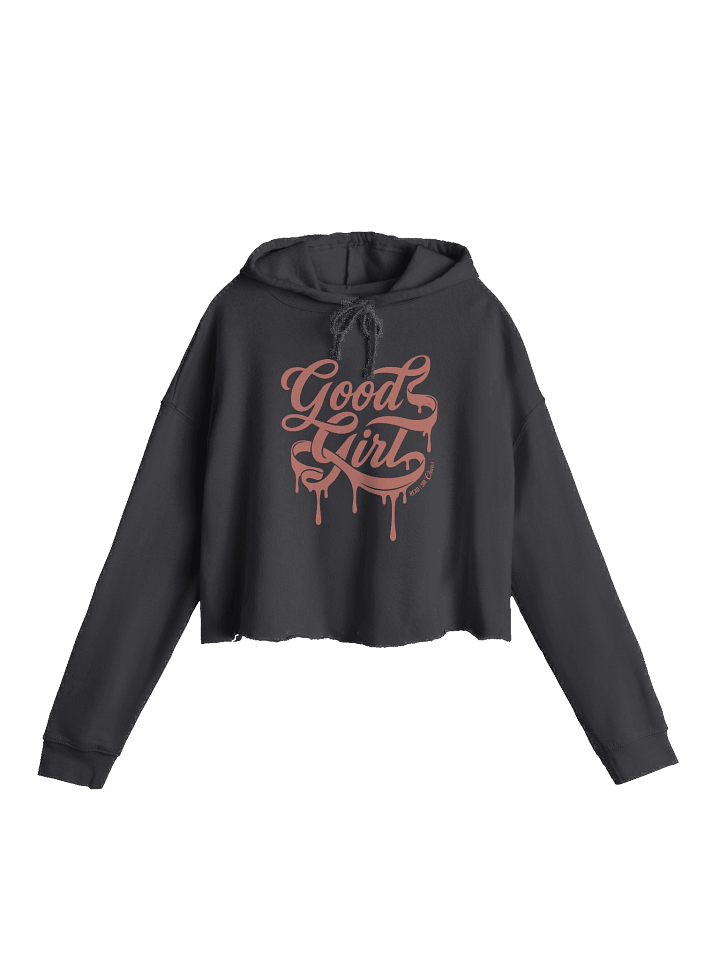 Good Girl Cropped Hoodie (Pink) product image (1)