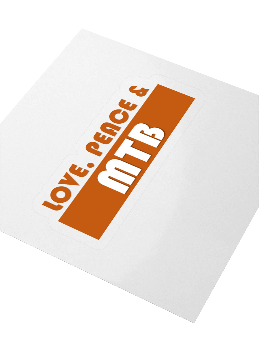 Love Peace and MTB sticker product image (7)