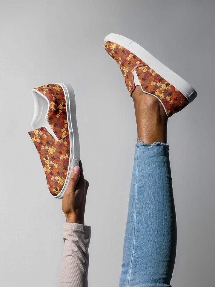 Autumn Leaves Canvas Slip-Ons product image (1)