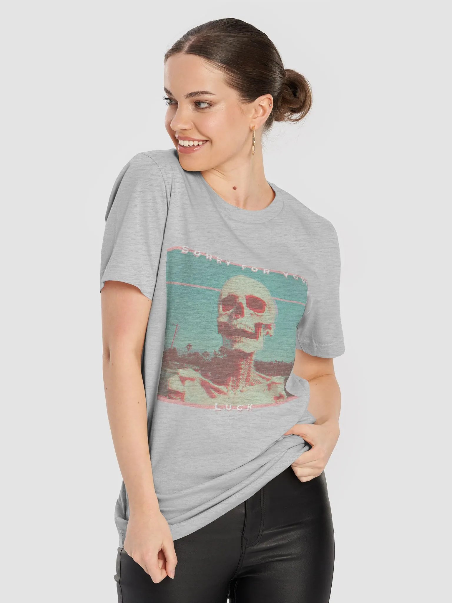 "Sorry For Your Luck" Aesthetic Dark Humor T-Shirt product image (83)