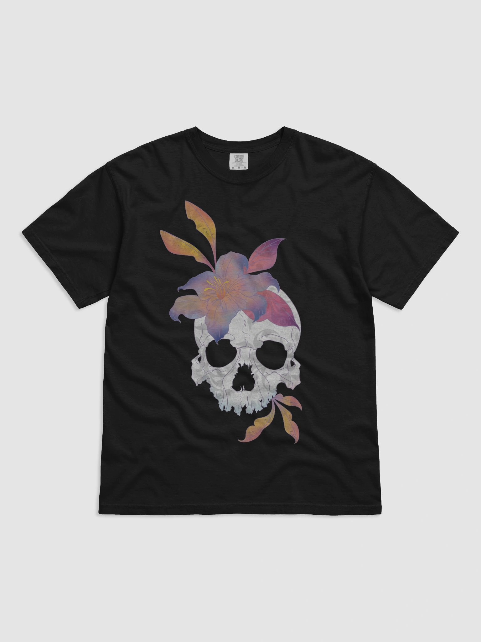 Floral Skull Delight T-Shirt product image (1)