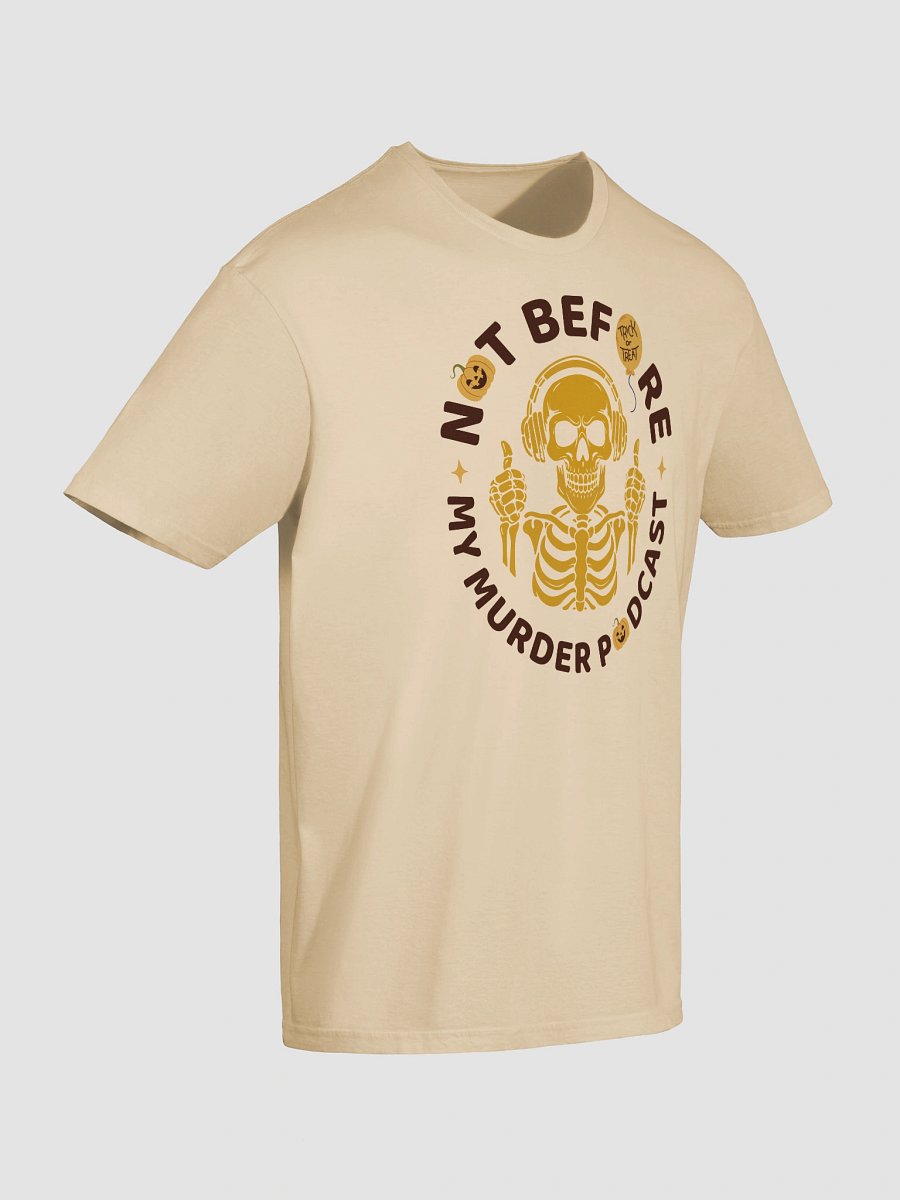 Murder Podcast Skeleton Halloween T-Shirt product image (11)