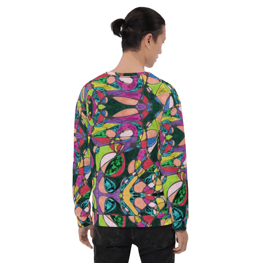 Abstract Colourful Patterned Neurographic Art Unisex Sweatshirt product image (12)