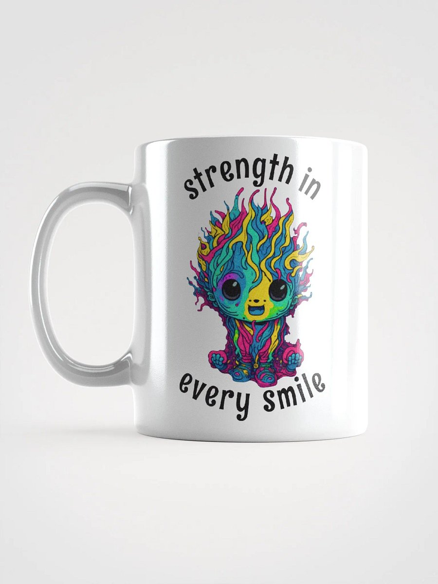 Quirky Misfits Graphic | White Coffee Mug | Strength In Every Smile product image (1)