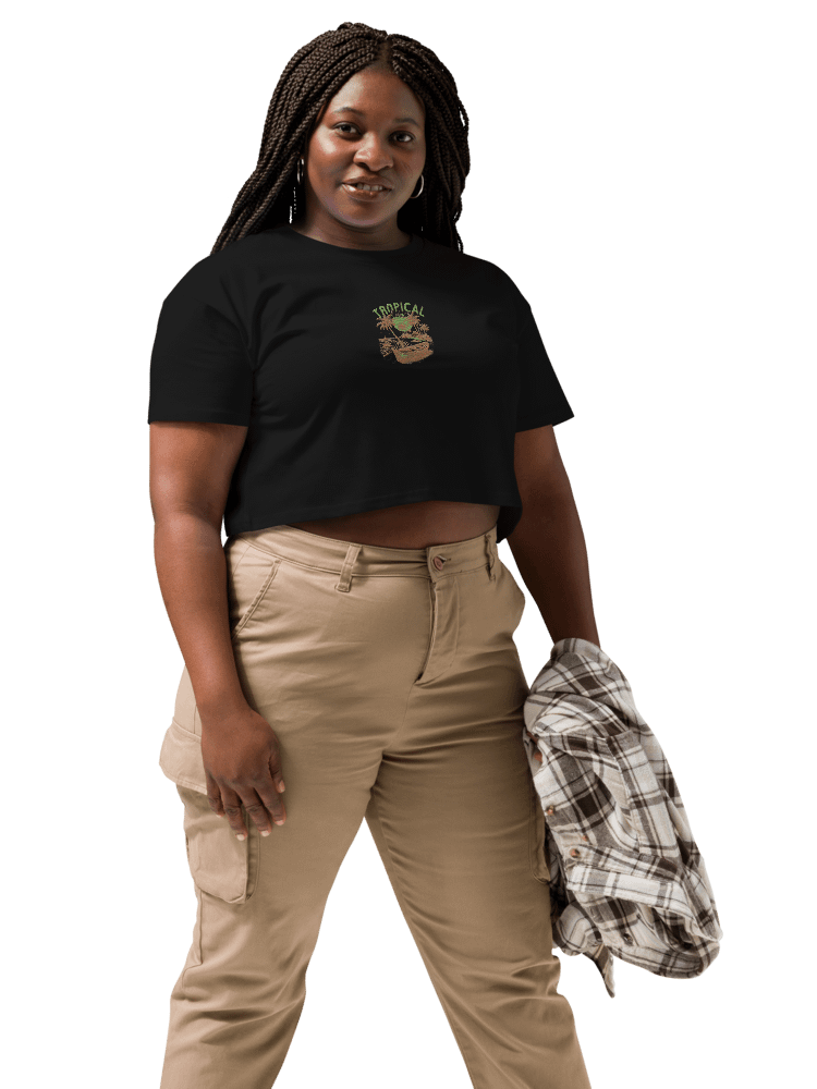 Tropical Breeze Embroidery Crop Top product image (10)