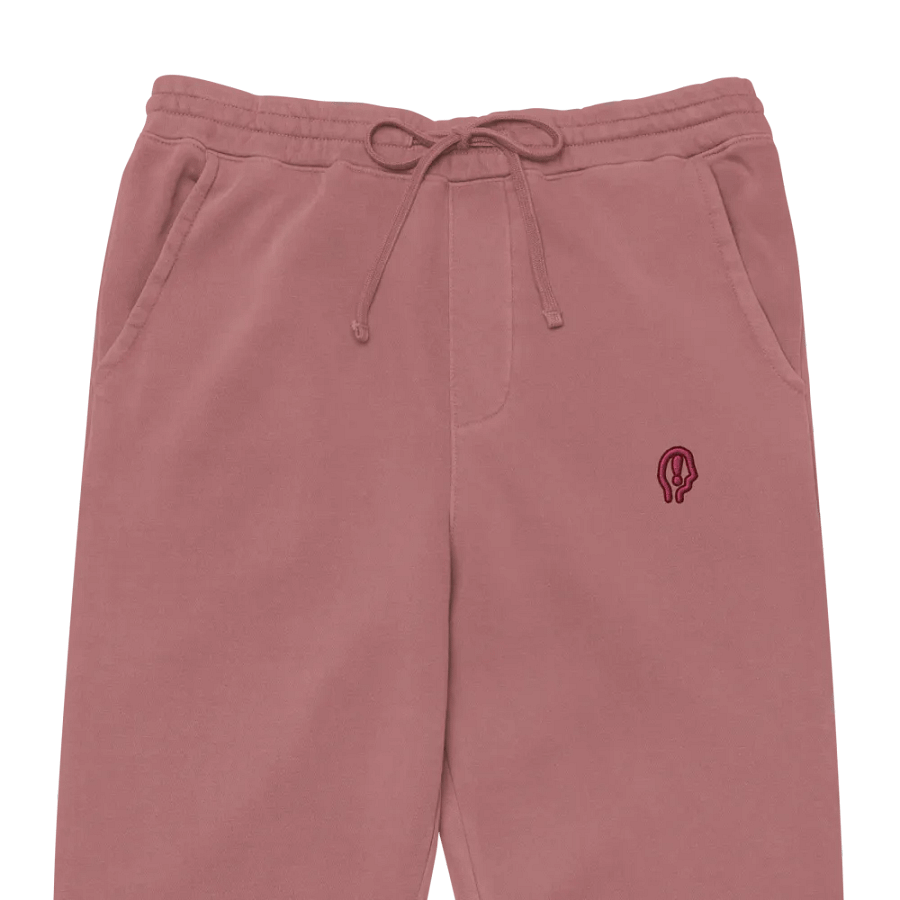 EXCLAIMING MENTALLY (rose design) pigment dyed sweatpants product image (11)