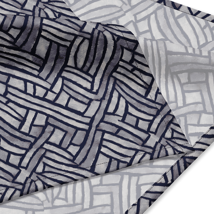 Grey Rectangles Bandana product image (2)
