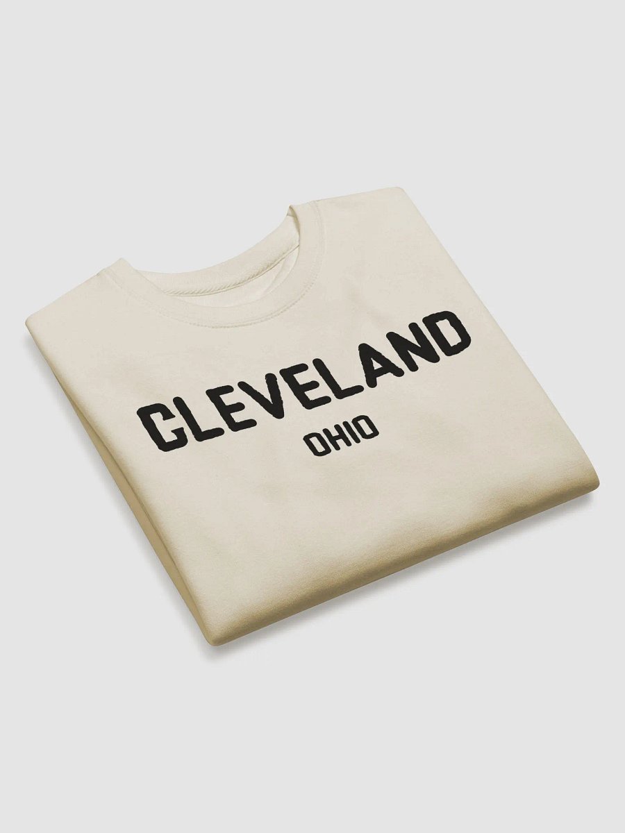 Cleveland Ohio Long Sleeve Sweatshirt Style Basic Casual Black White for Men Women Kids Dad Gifts product image (3)