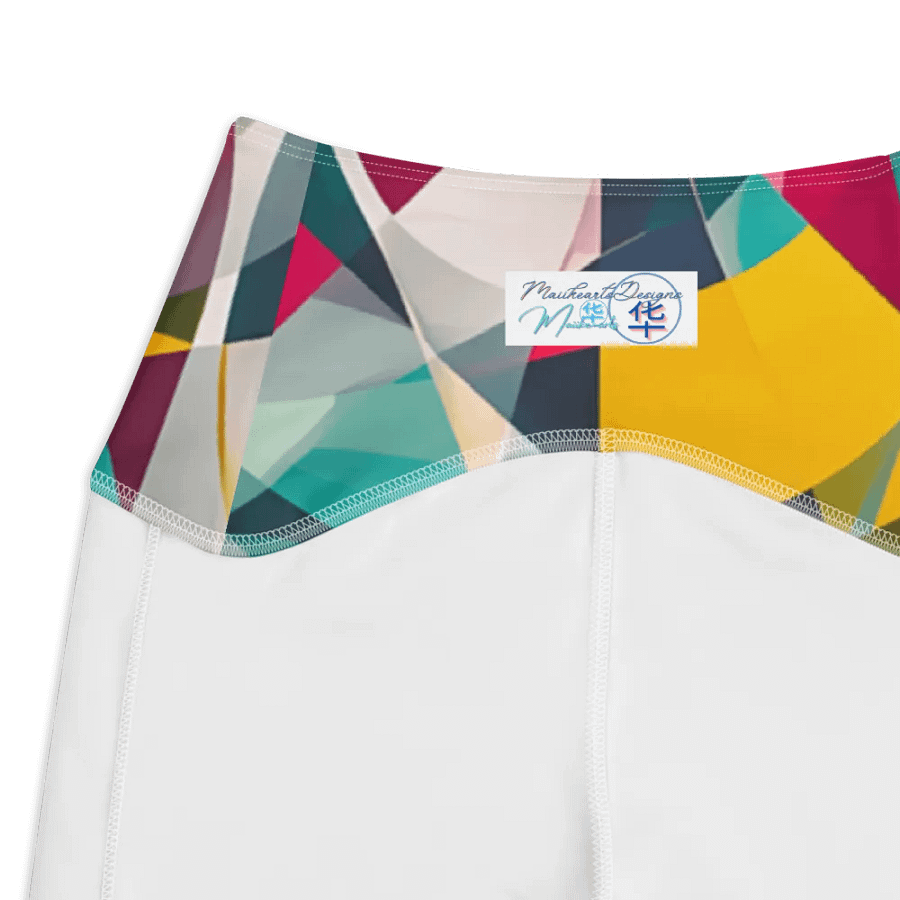 Abstract Lithographic Pattern Design Leggings with pockets - V9 product image (7)
