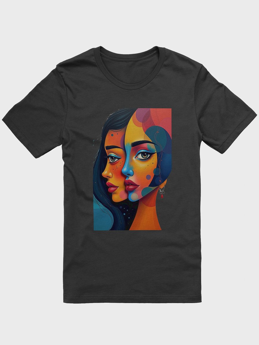 Vibrant Geometric Portrait T-Shirt product image (1)
