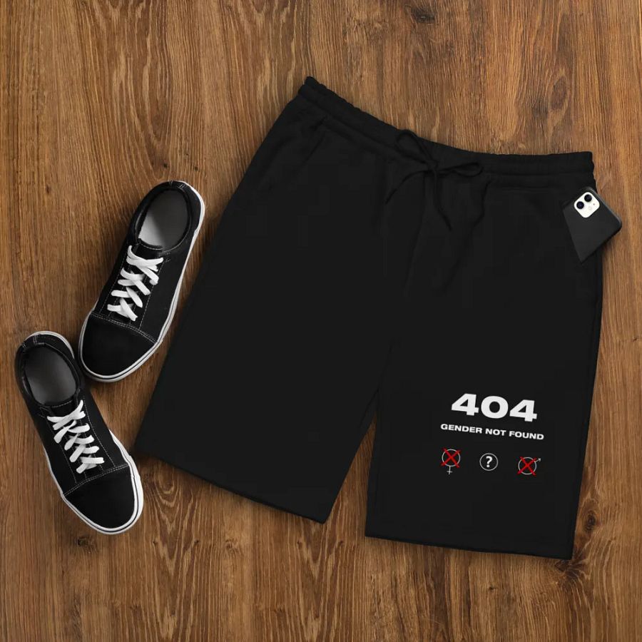404 Gender not Found Fleece Shorts product image (12)