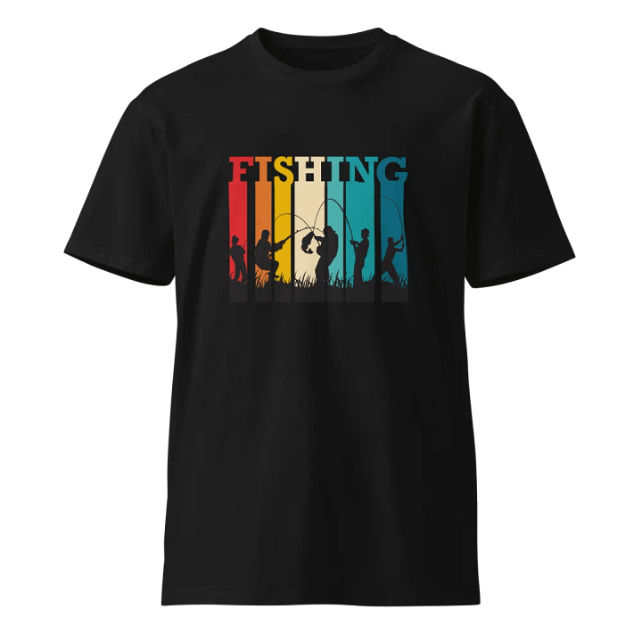 Vibrant Fishing Silhouettes Premium Tee product image (1)