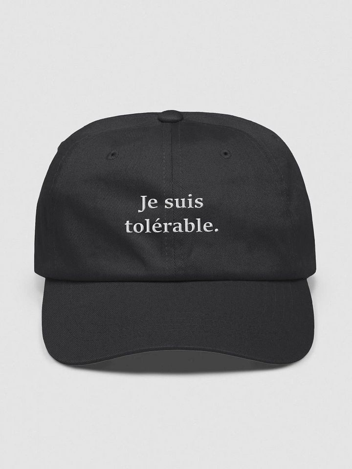 ''Tolérable'' Casquette classique product image (1)