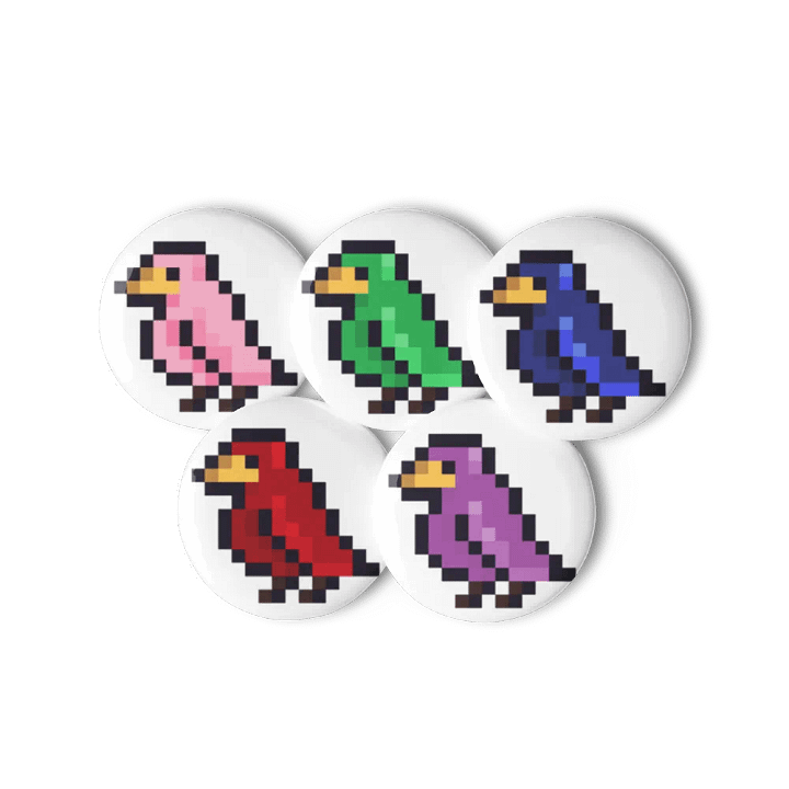Sub Badge Birds Pin Set product image (2)