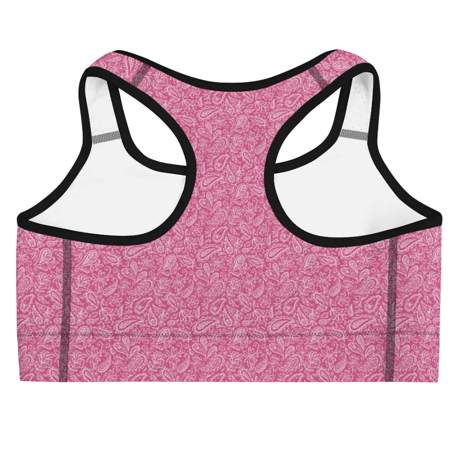 Dk Pink All-Over Print Sports Bra product image (4)