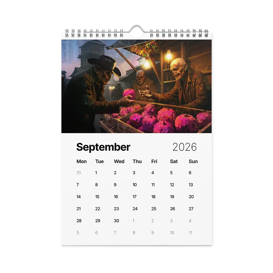 Oxhorn's 2026 Thumbnail Calendar product image (10)