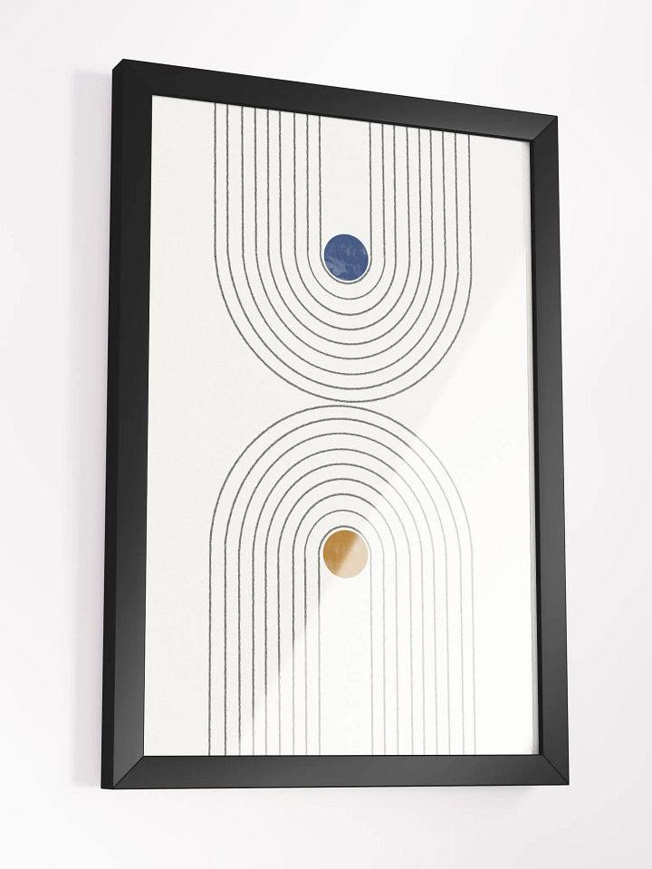 Concentric Circles Minimalist Poster | Modern Abstract Wall Art product image (1)