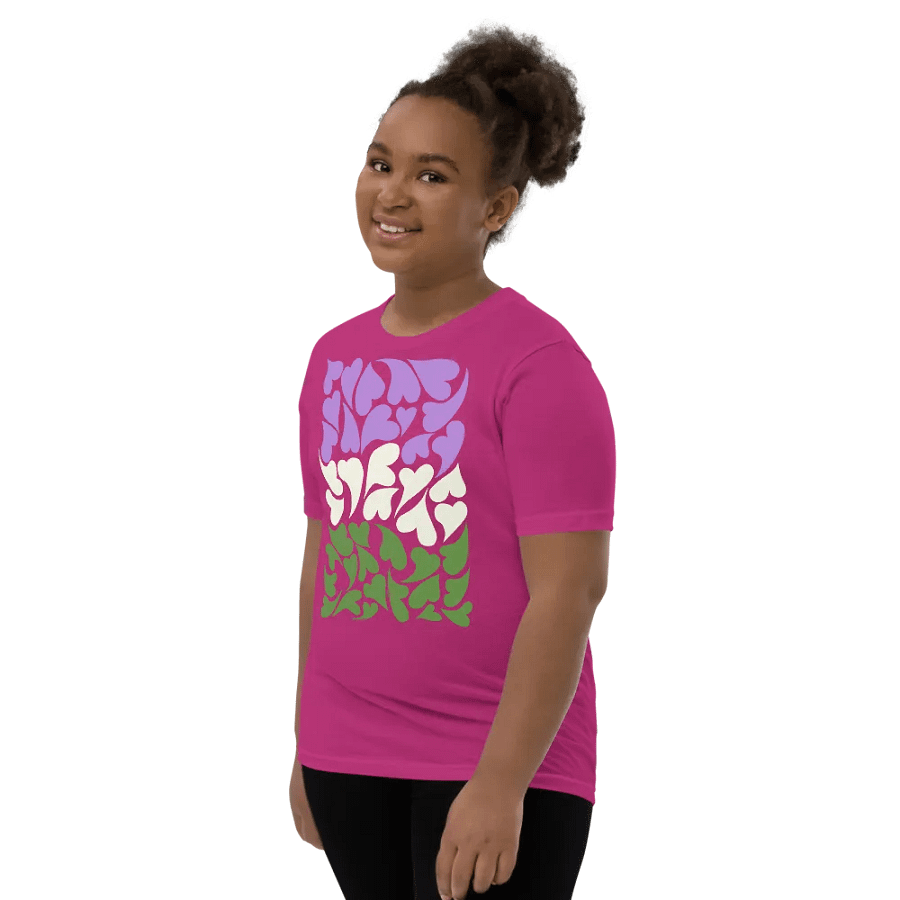 Nestled PRIDE Genderqueer T-shirt (Youth) product image (27)