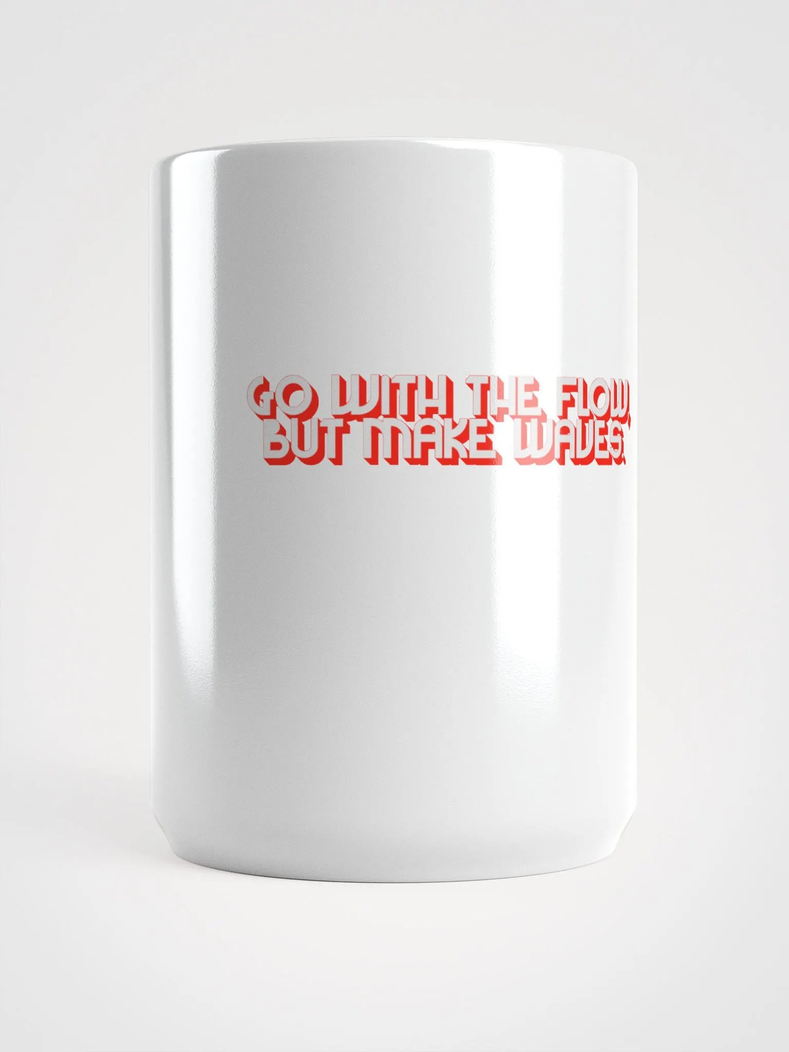 Go With the Flow White Glossy Mug product image (5)