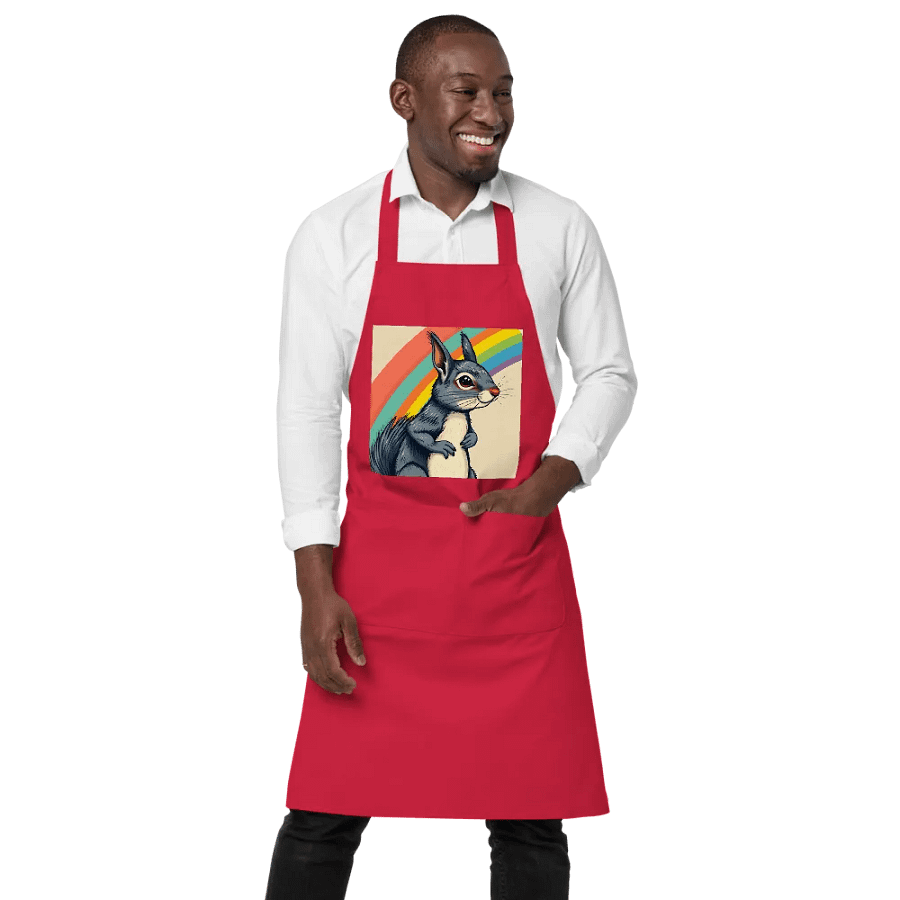 Rainbow Squirrel Organic Apron product image (1)