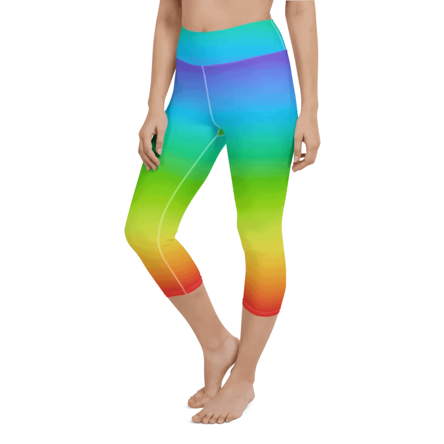 Rainbow Yoga Capri Leggings product image (12)