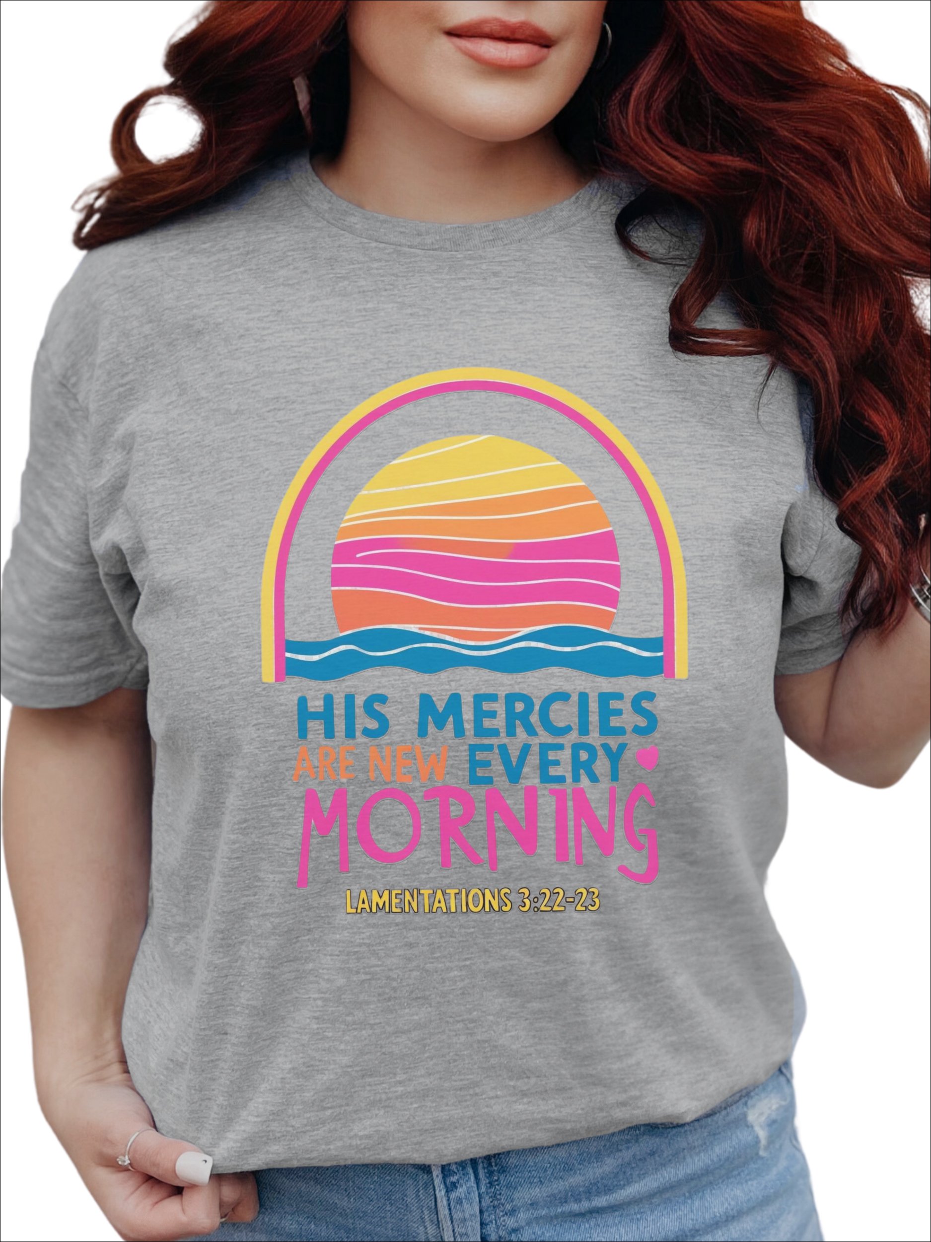 Lamentations 3:22-23 Sunrise Waves product image (1)