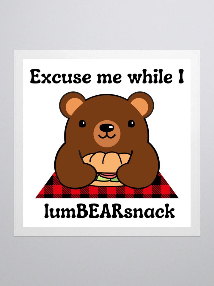 LumBEARsnack Sticker product image (1)
