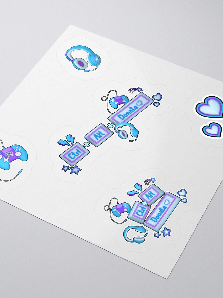 CTRL ALT Donate 2025 - Sticker Pack (Blue) product image (3)