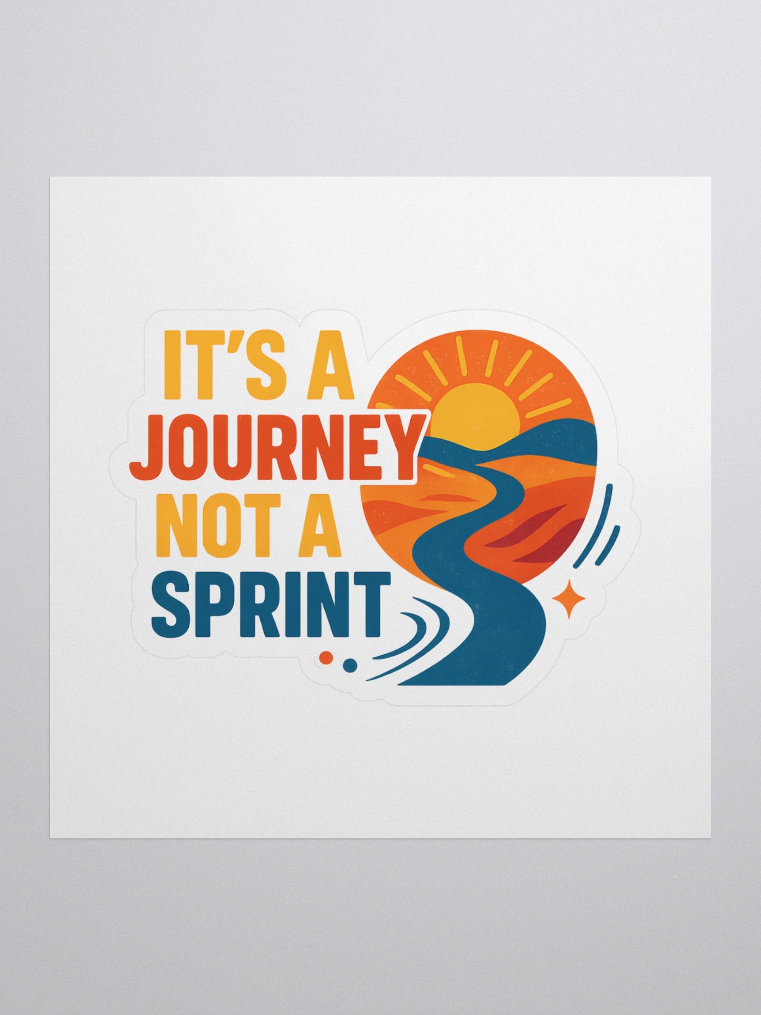 Journey-Inspired Kiss Cut Stickers – Motivational Travel & Growth Stickers for Laptops, Journals & More product image (1)