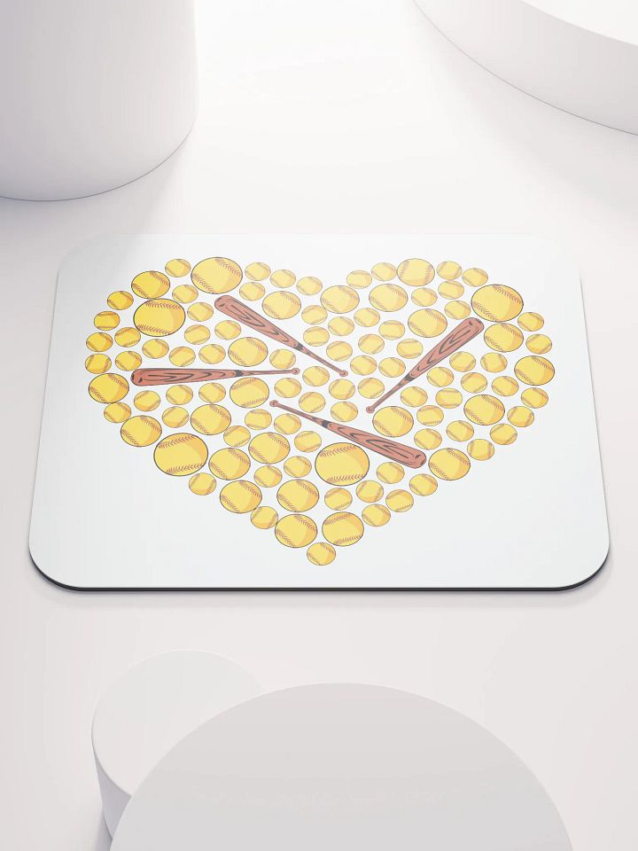 Pure Heart Softball Mouse Pad product image (2)