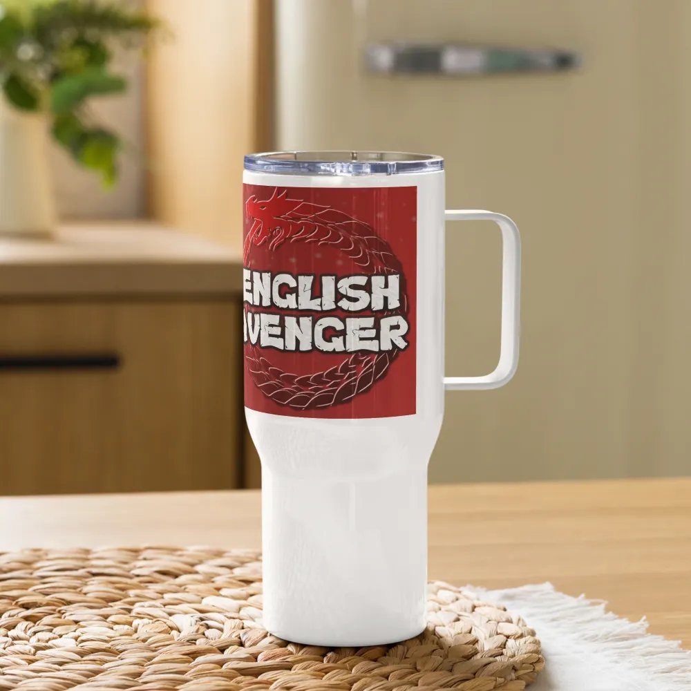 English Avenger Channel Logo Graphic Travel Mug with Handle product image (11)