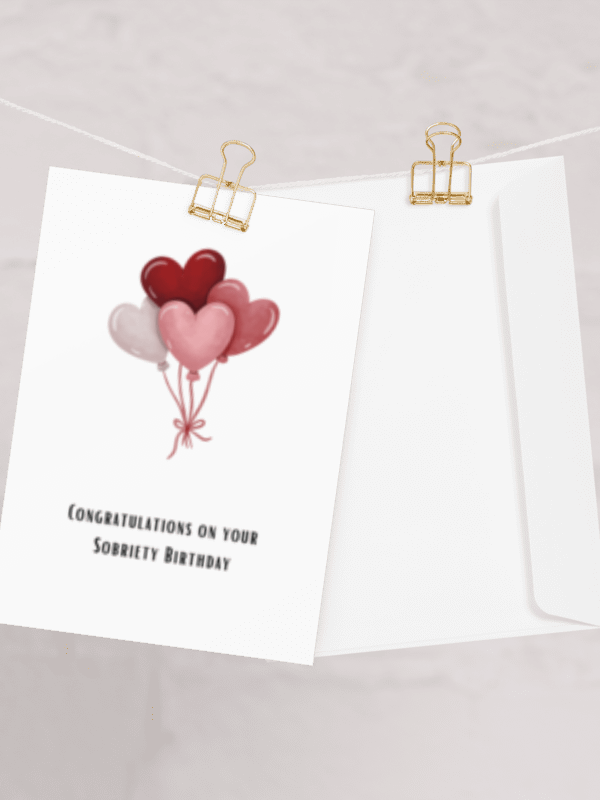 Heartfelt Sobriety Celebration Card product image (4)