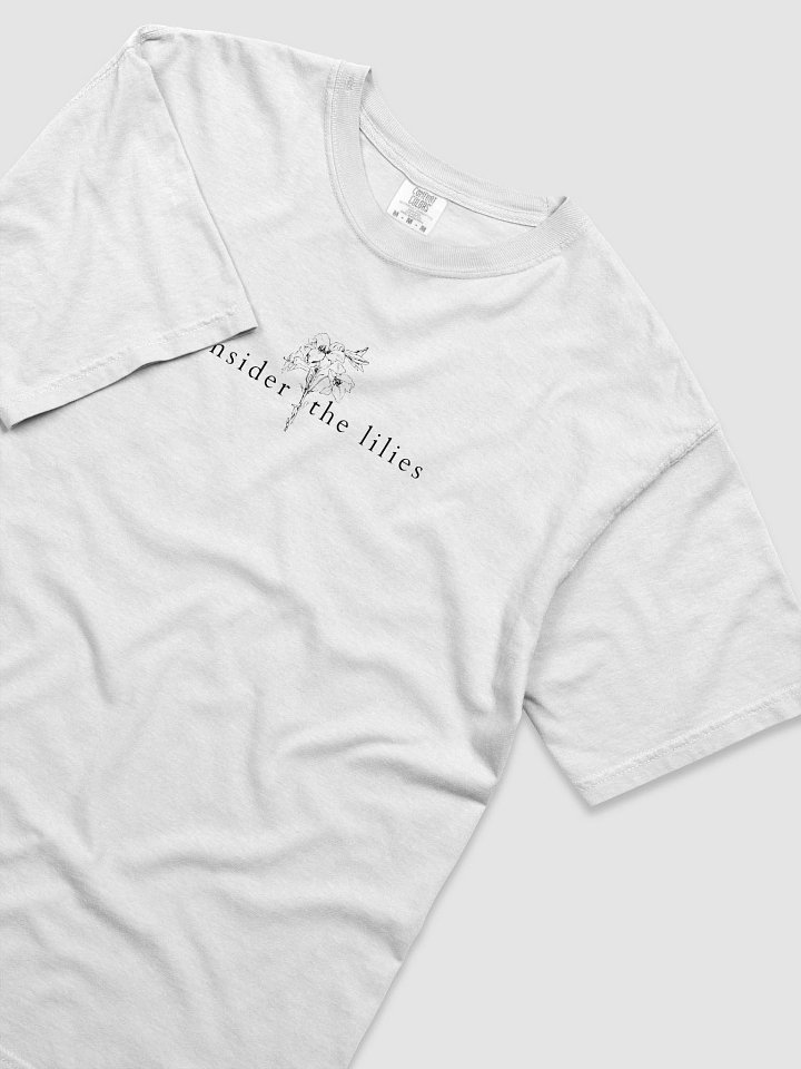 Consider the Lilies Black Print Tee product image (1)