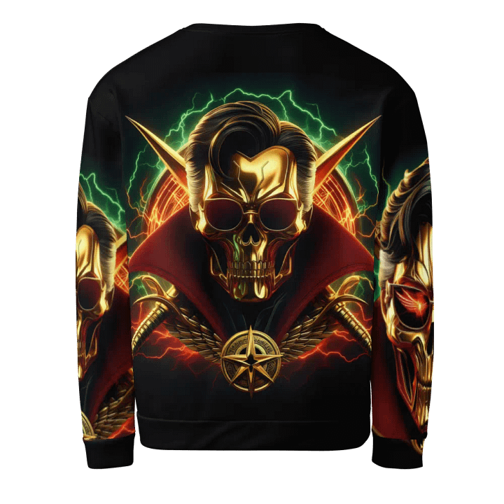 Golden Robot-Skull Face - Unisex Sweatshirt #2 product image (2)