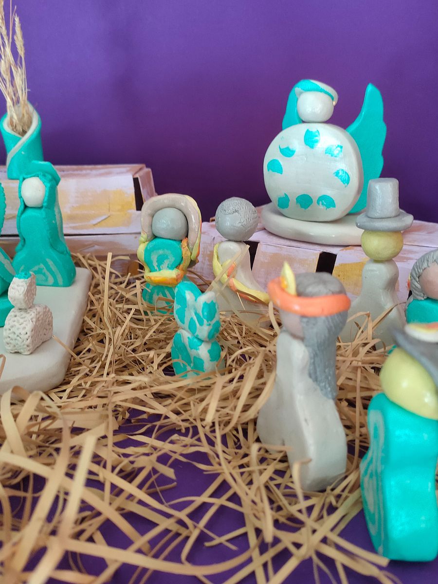 Presépio Voz Divina, decoração natalícia, peça religiosa, gratidão, Sagrada Família product image (6)