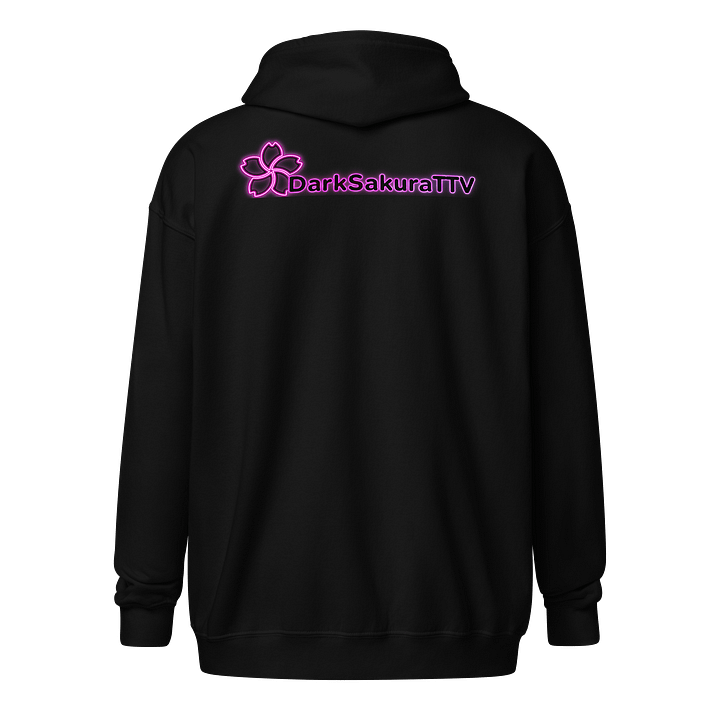DarkSakuraTTV Neon Logo Heavy Blend Zip Hoodie product image (2)