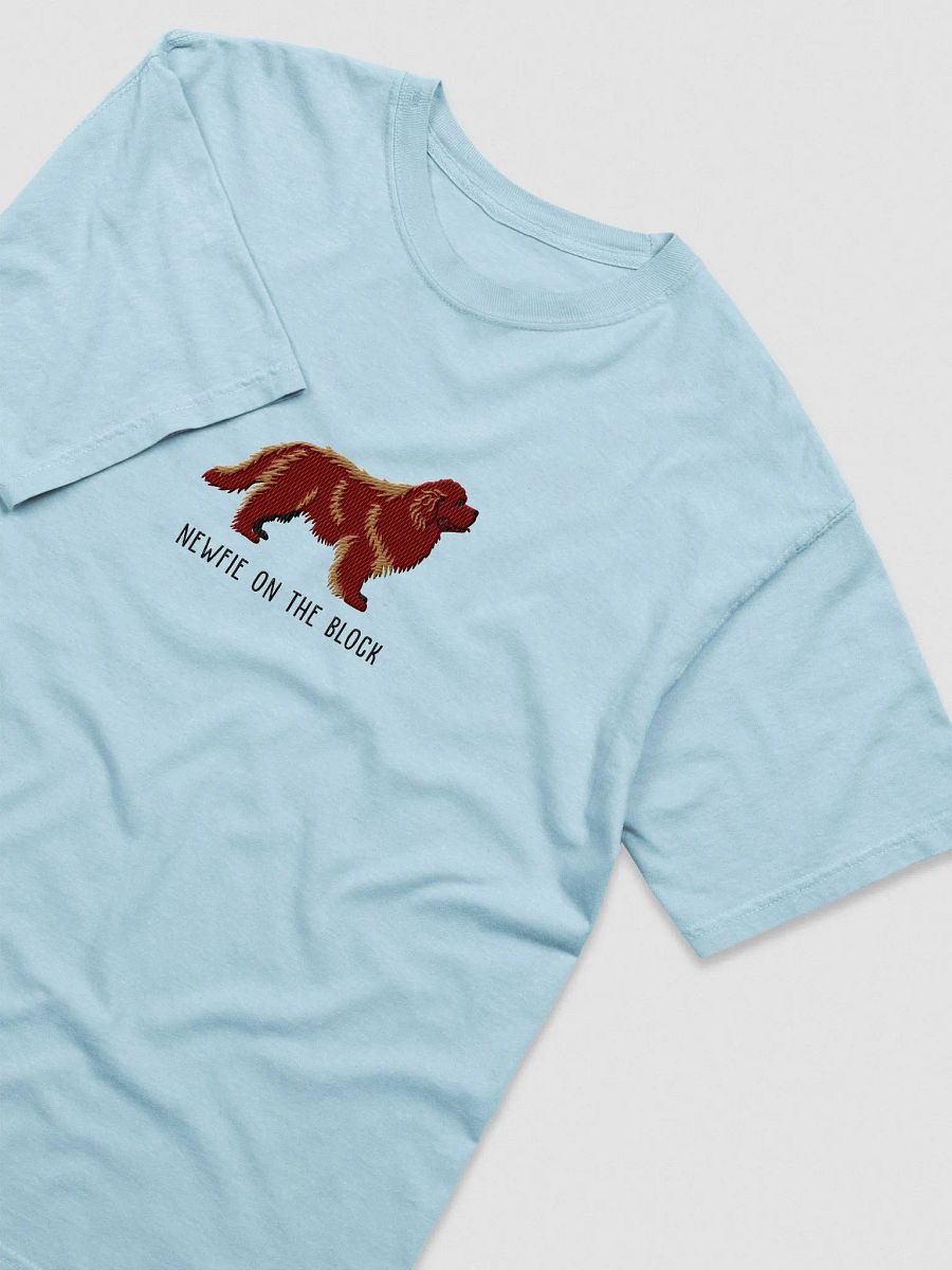 Newfie on the Block T-Shirt(Embroidered) of a Newfoundland(Brown) product image (6)