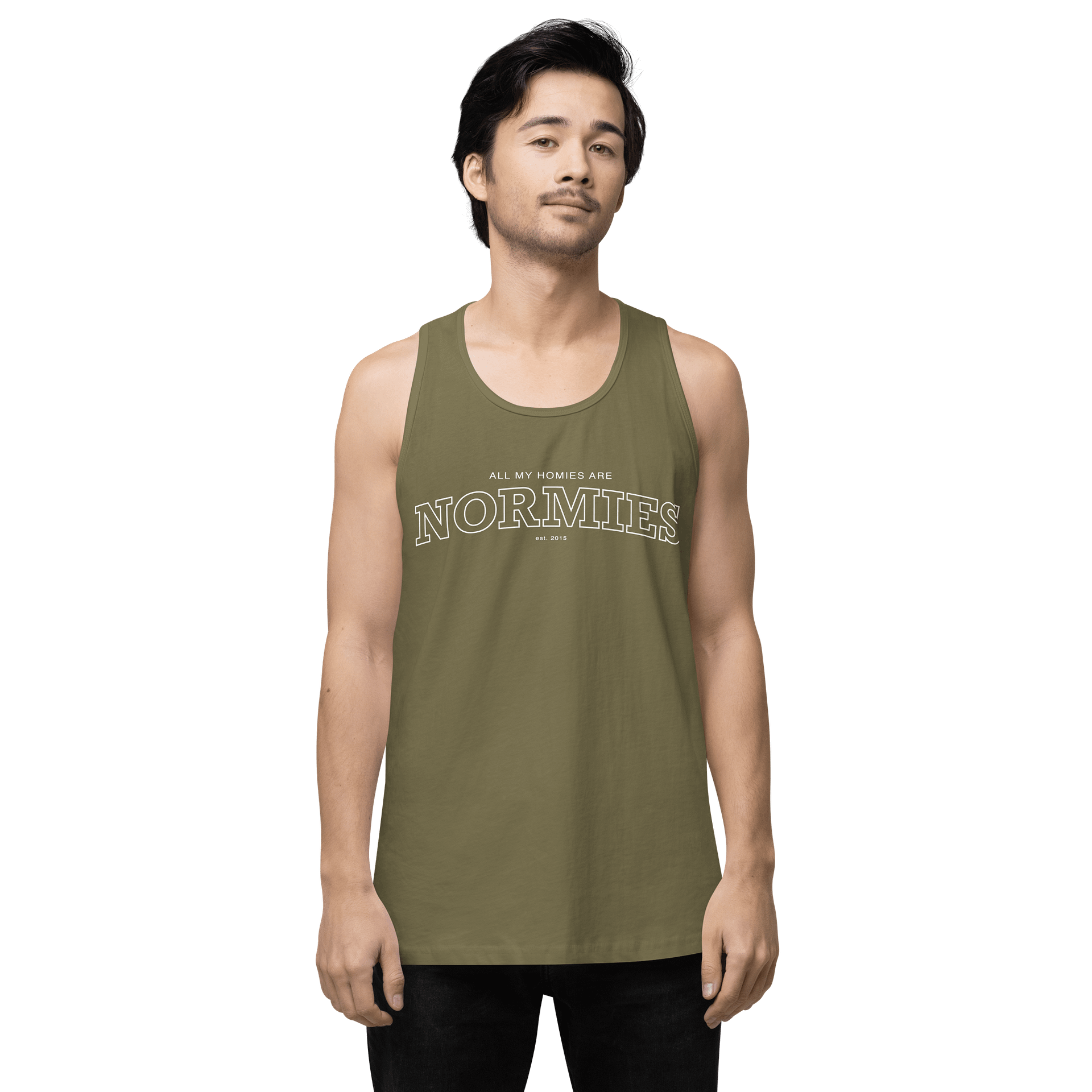 All My Homies Normies - College Tank Blue product image (2)