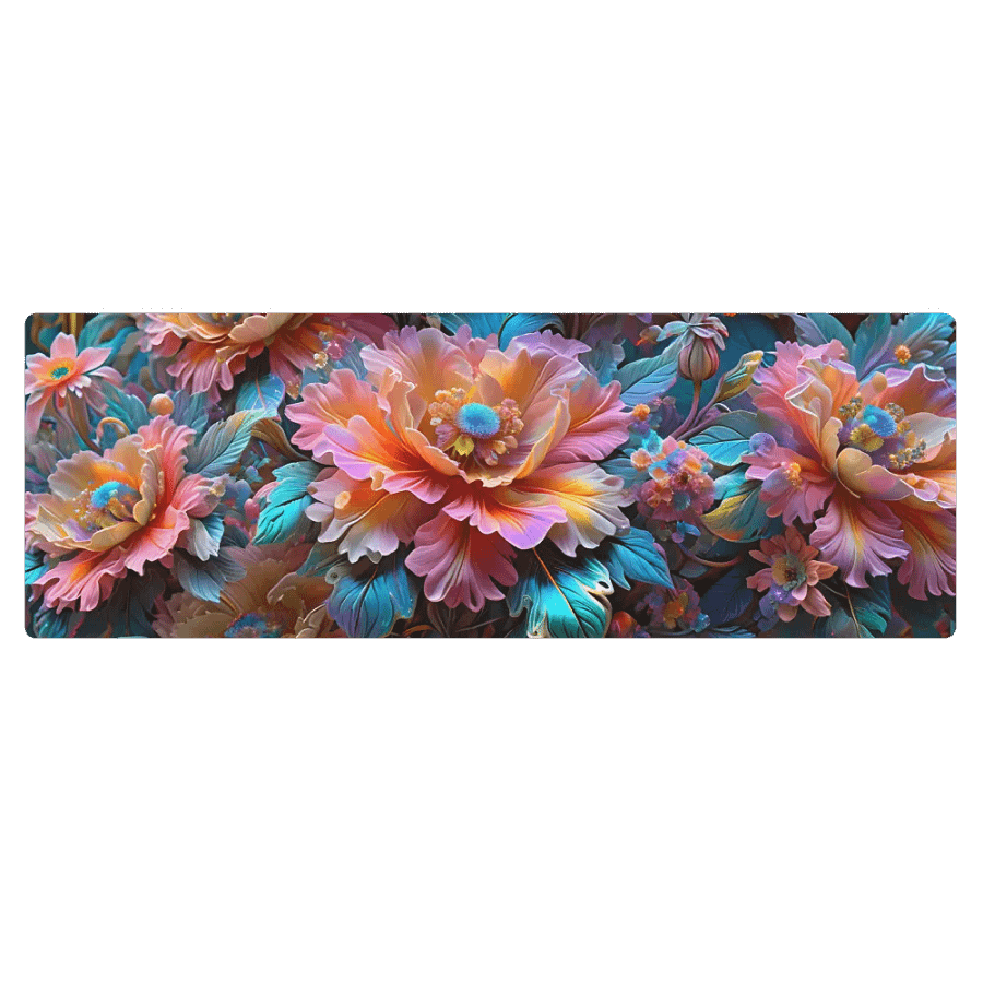 Iridescent Flowers Yoga Mat product image (3)