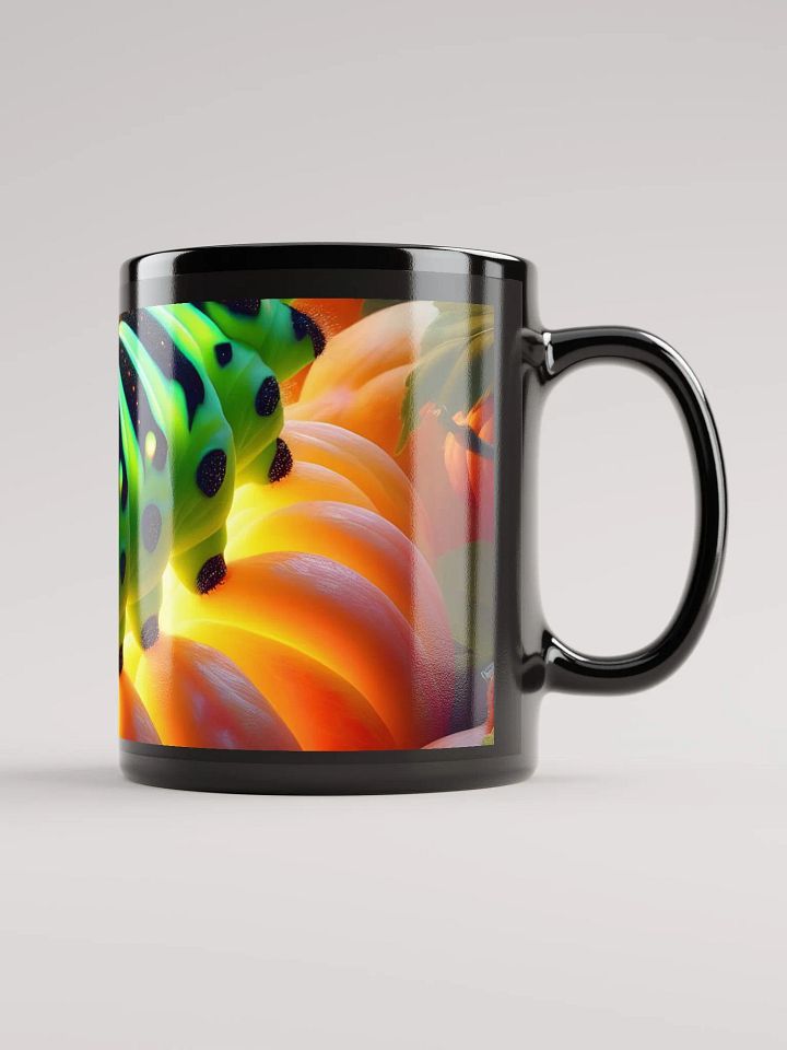 Luminous Caterpillar Black Glossy Mug product image (2)