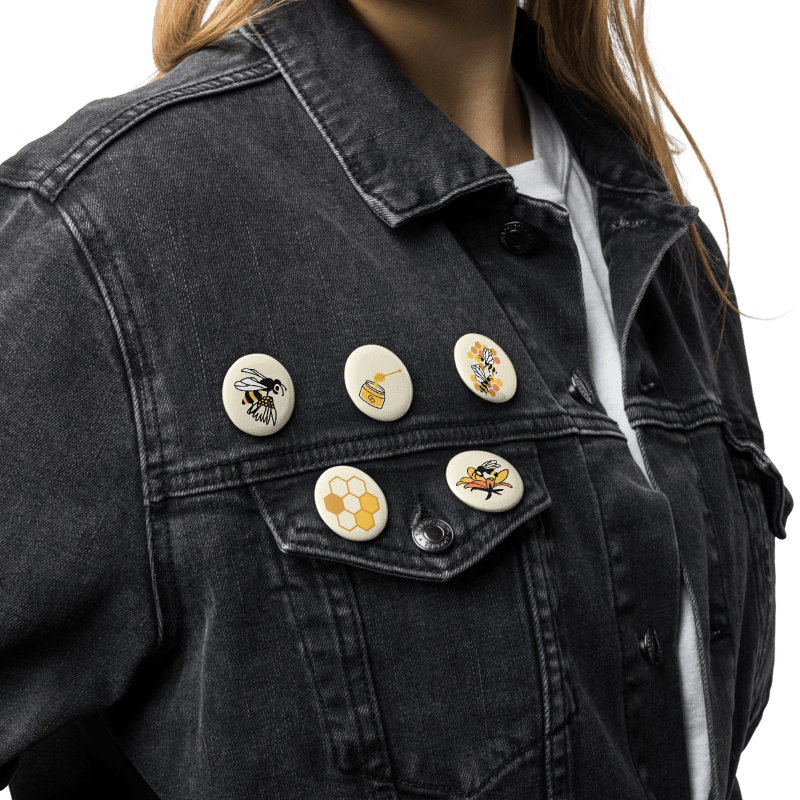 Honeycomb Delight Pin Button Set product image (5)