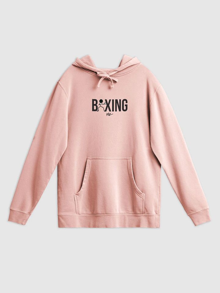 BOXING STICKMAN HEAVYWEIGHT HOODIE - DUSTY PINK product image (1)